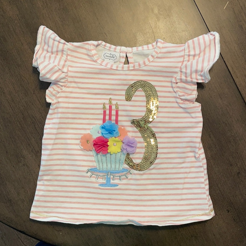 Toddler 3 yr old birthday top!